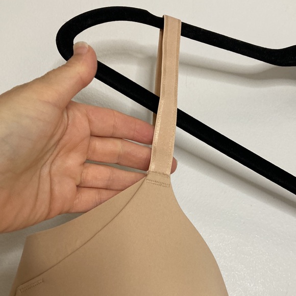 New Knix Wingwoman Bra Womens 32B Beige Tan Wireless Comfort Contour - Picture 4 of 14